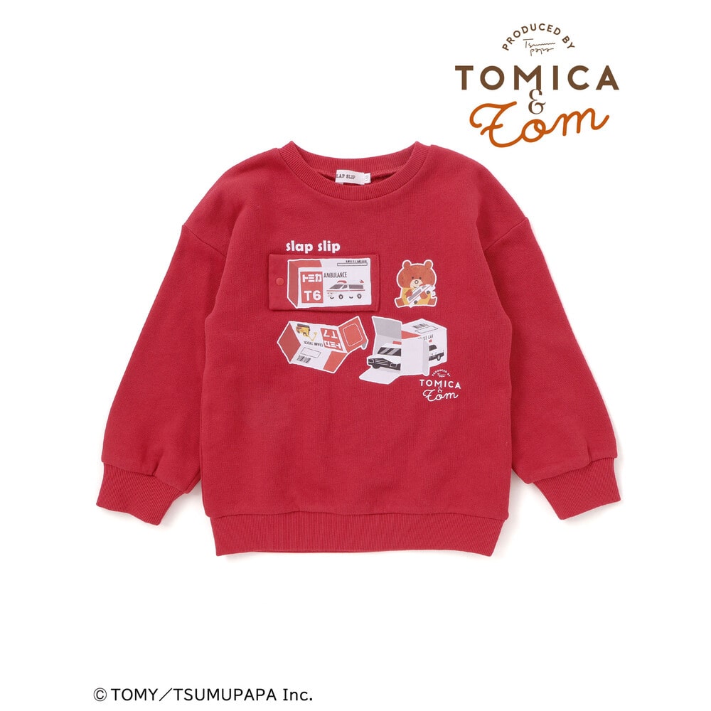 トミカとトム×SLAPSLIPコラボアイテム】はたらくくるまピラっと