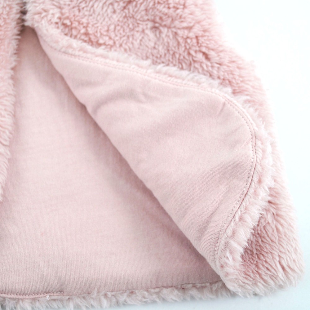 ボアベスト(80cm)(ﾜﾝｻｲｽﾞ(80cm) ピンク): 新生児/ベビー【べべモール