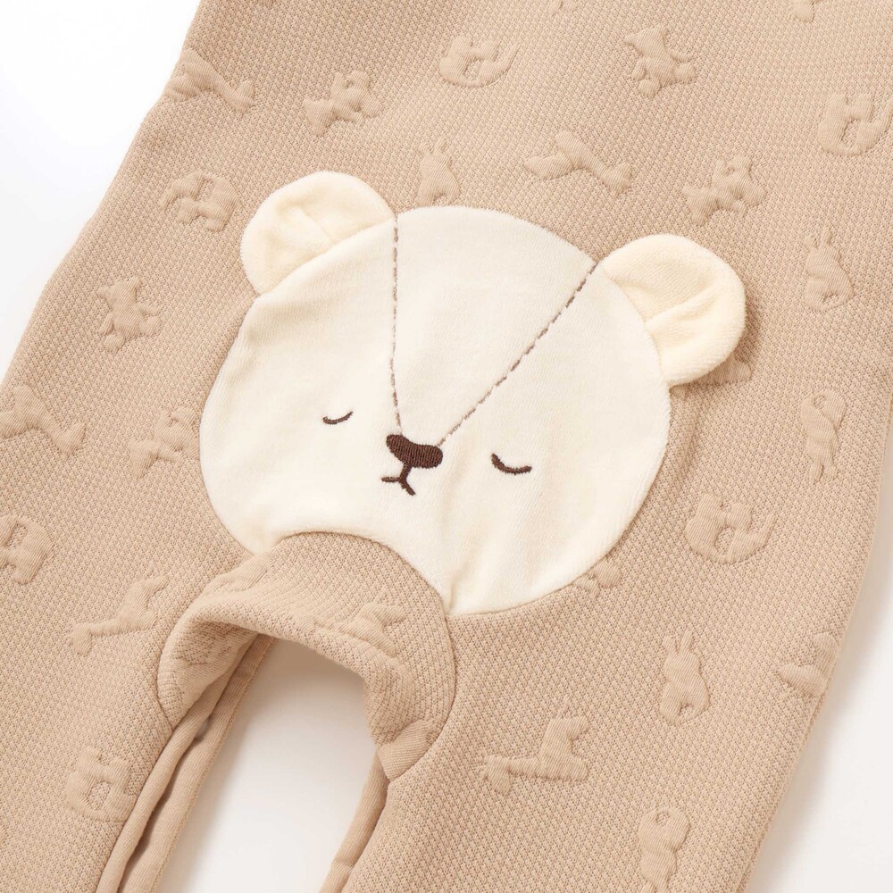 お揃い】アニマルライオンクマペンギンおしりモチーフロンパースベビー