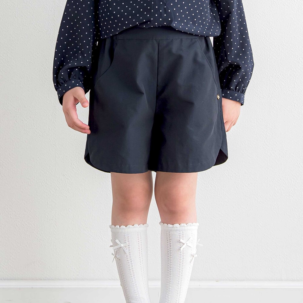 クロスショートパンツ(90~140cm)(90cm ネイビー): ボトム【べべモール