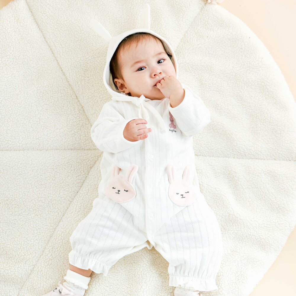 アニマルウサギクマ恐竜2WAYロンパース+帽子2点セットベビー(50~70cm