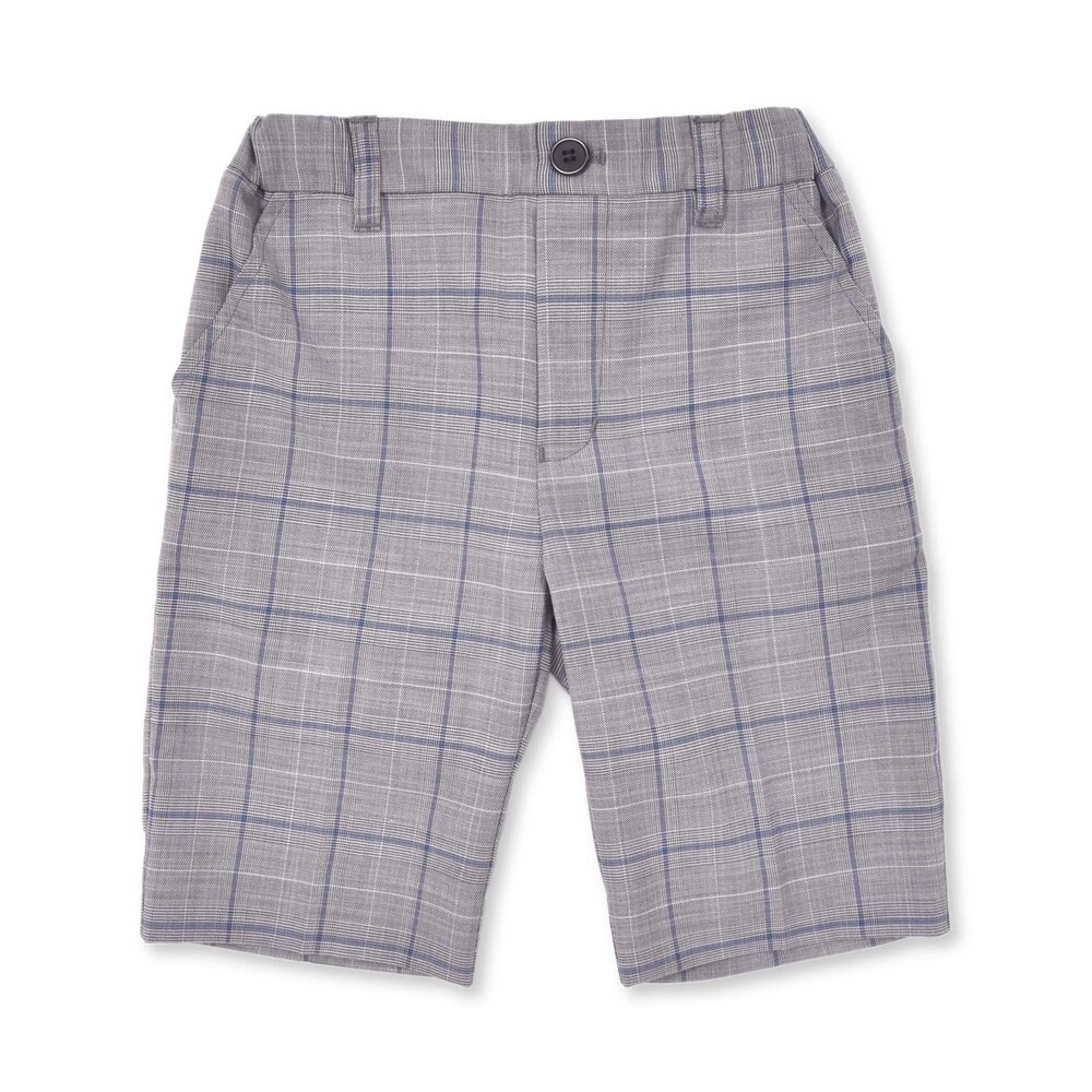 グレンチェックスラックスハーフパンツ(110~130cm)(110cm グレー系