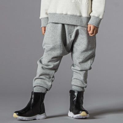 ヘビーオンス裏毛サルエルパンツ親子お揃い(110~145cm)(M グレー