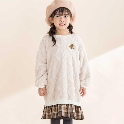 お揃い】ケーブルボアxタータンチェックワンピース(80~130cm)(80cm