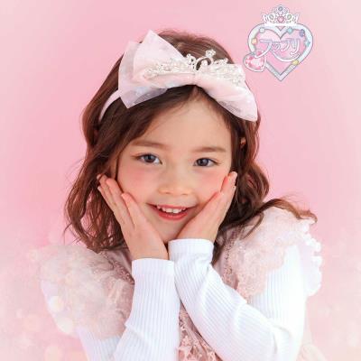 スラプリ】ティアラリボンカチューシャ(ワンサイズ ピンク): グッズ