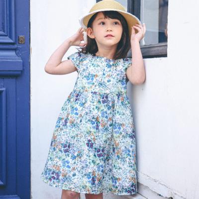 お揃い】【DEVEAUX】花柄ワンピース(90~140cm)(90cm ホワイト系