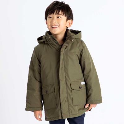 撥水加工】ボアライナーベスト付きナイロン中綿3wayコート(90~150cm