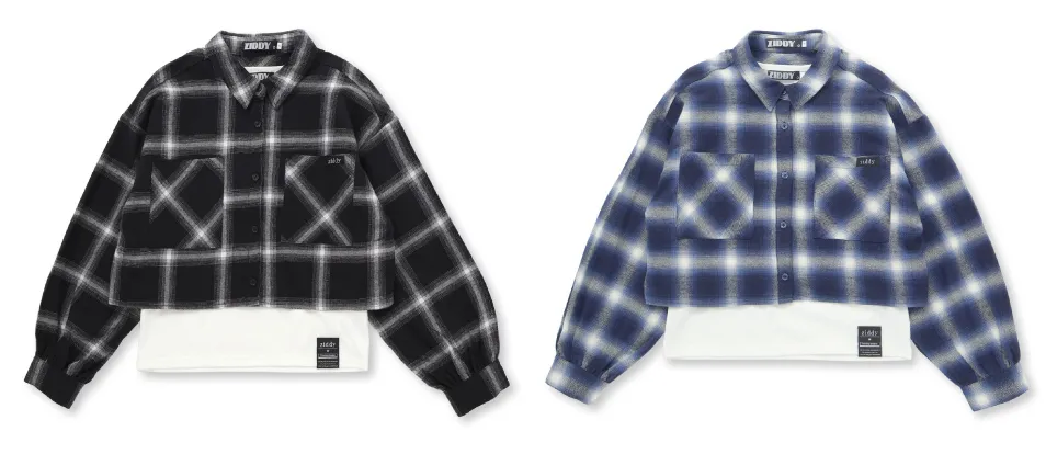 ZIDDY】オンブレチェックシャツ｜BEBEMALL（べべモール）公式通販サイト