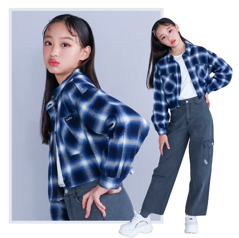 ZIDDY】オンブレチェックシャツ｜BEBEMALL（べべモール）公式通販サイト