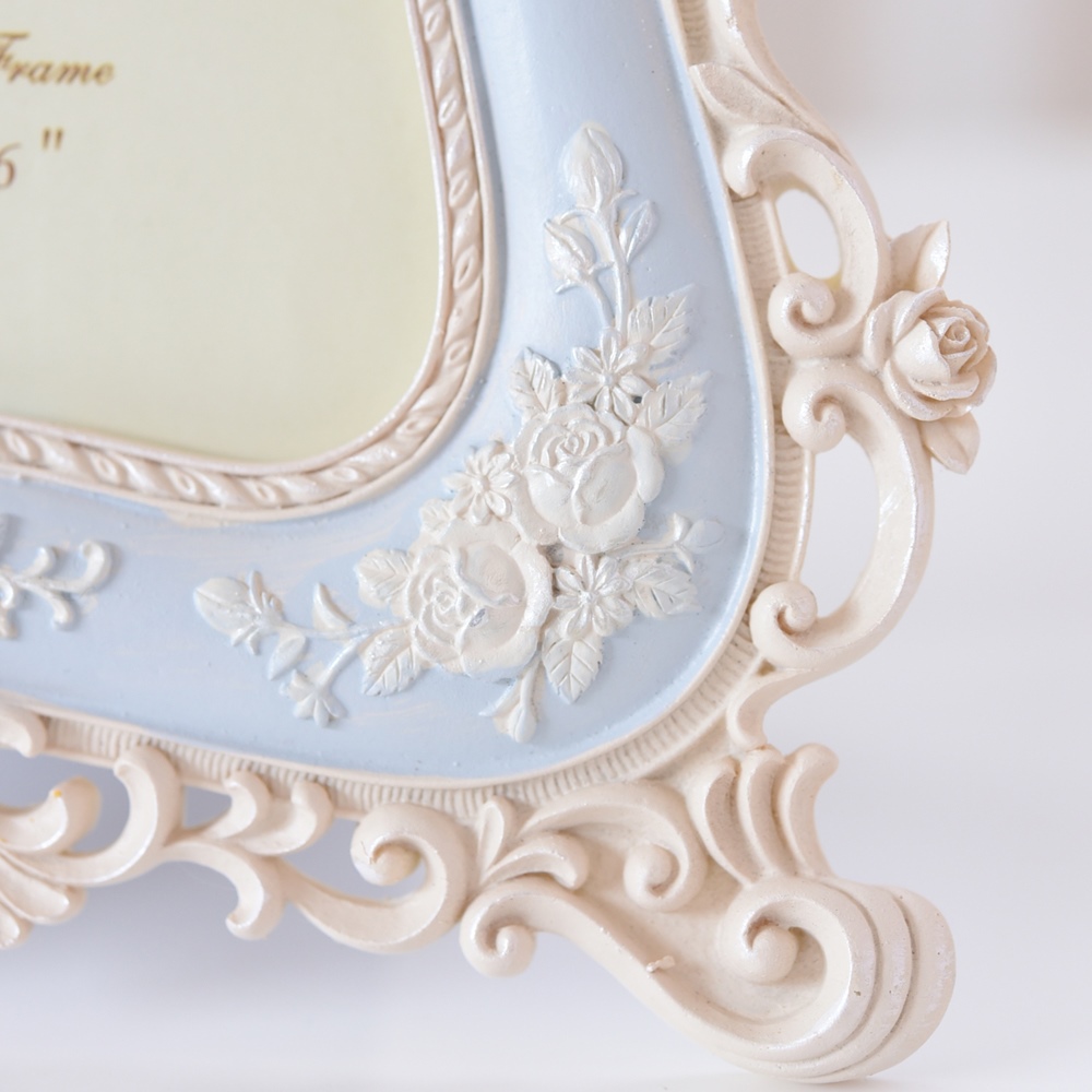 シンデレラ プリンセス フォトフレーム ライトブルー | ロココ調家具