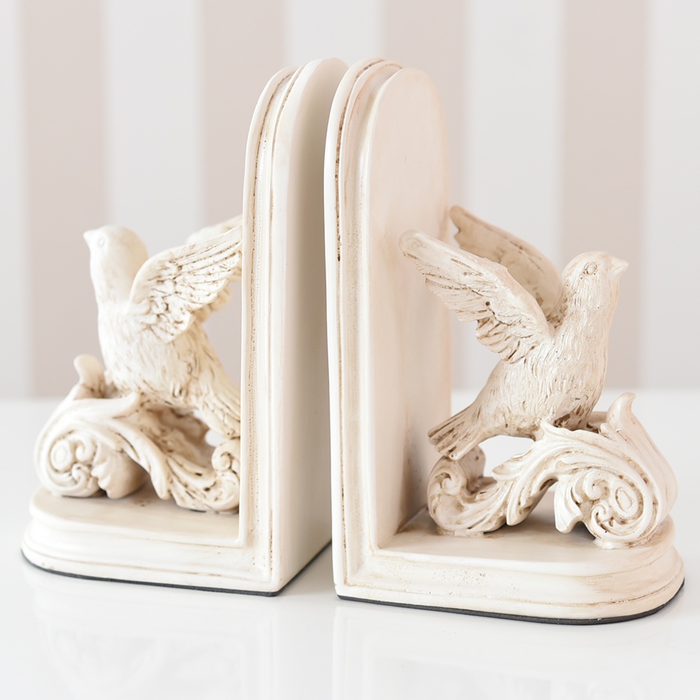 アンティーク ファンタジー 鳥 ブックエンド | ロココ調家具通販「ベベ