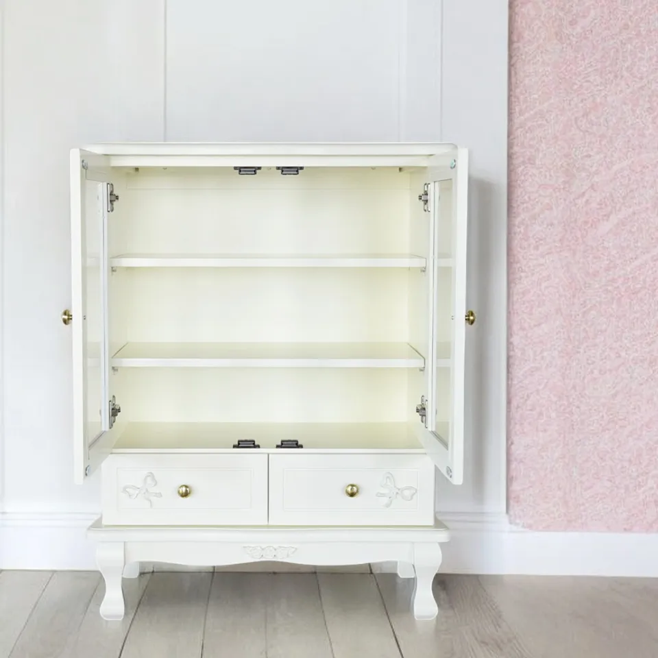 スノーホワイト プリンセス ミニキャビネット 幅65cm | ロココ調家具