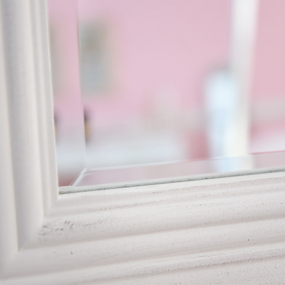 ロココ調 スタンドミラー アンティーク ホワイト 幅49cm | ロココ調