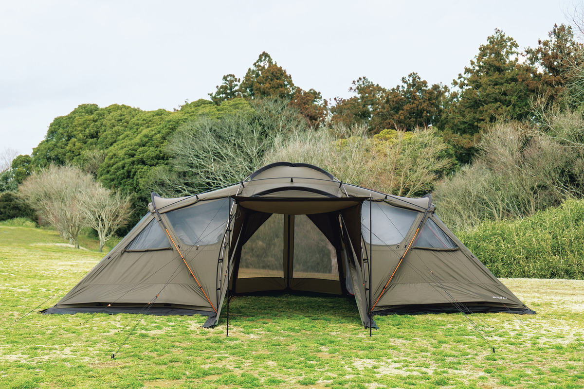 ノースフェイス テント 4〜5人 フライシート色移りあり、当時の設営