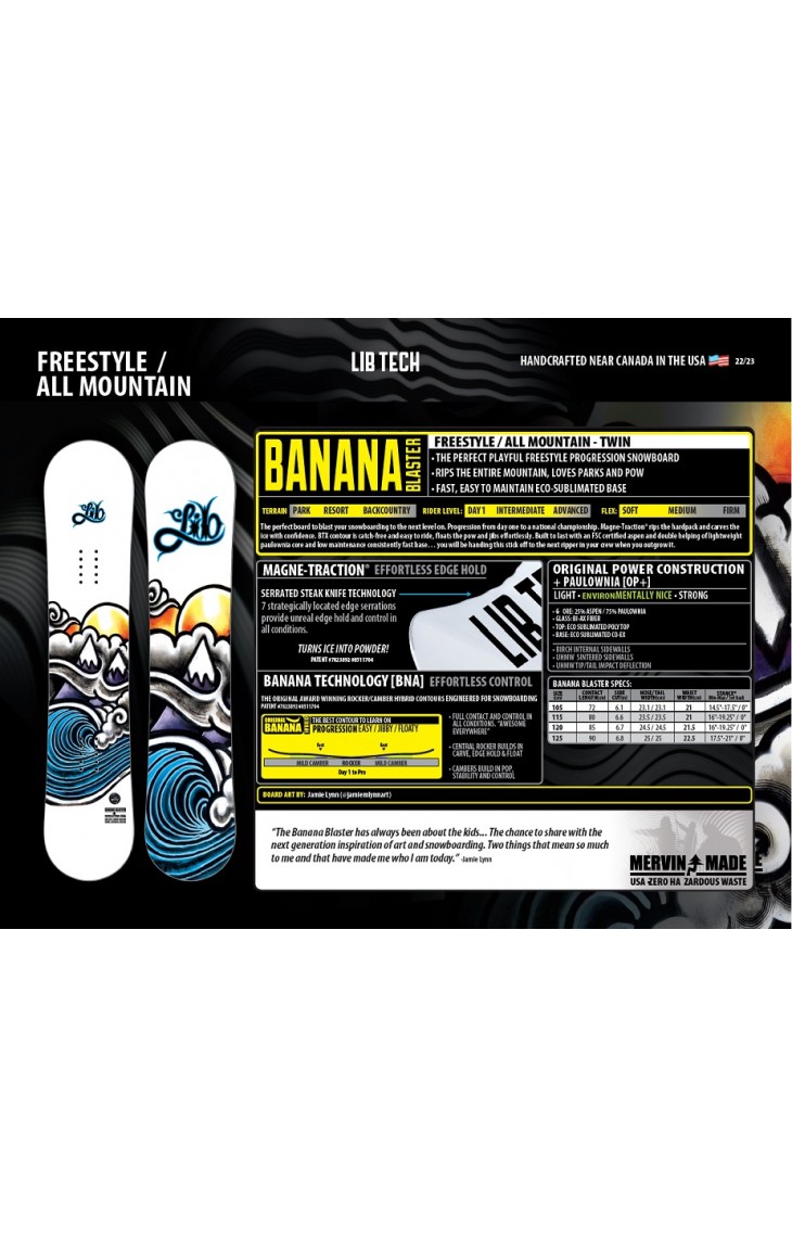 Lib-Tech Banana Blaster 120 OP BTX 23/24 - BestBoards