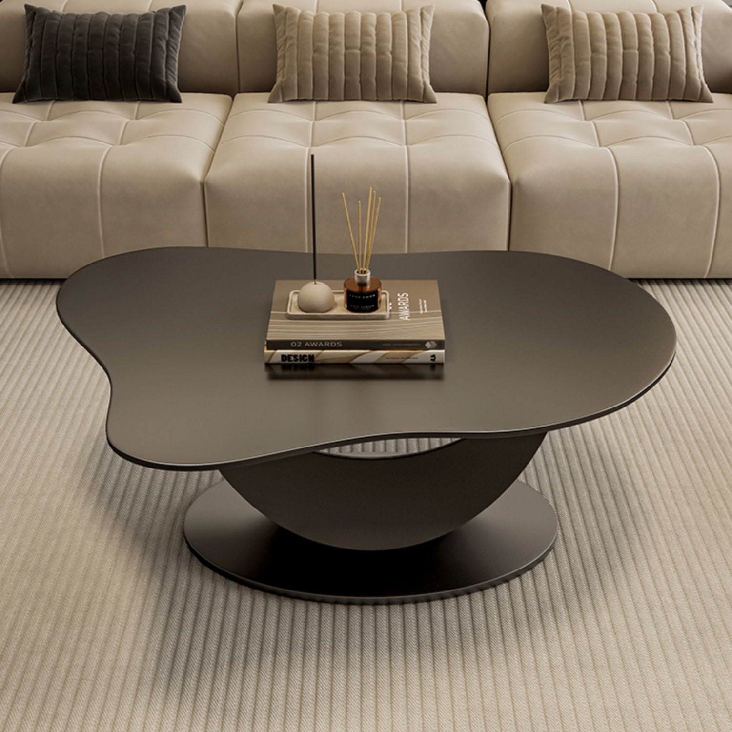 モダンデザインのセラミック天板 センターテーブル - fel-1950