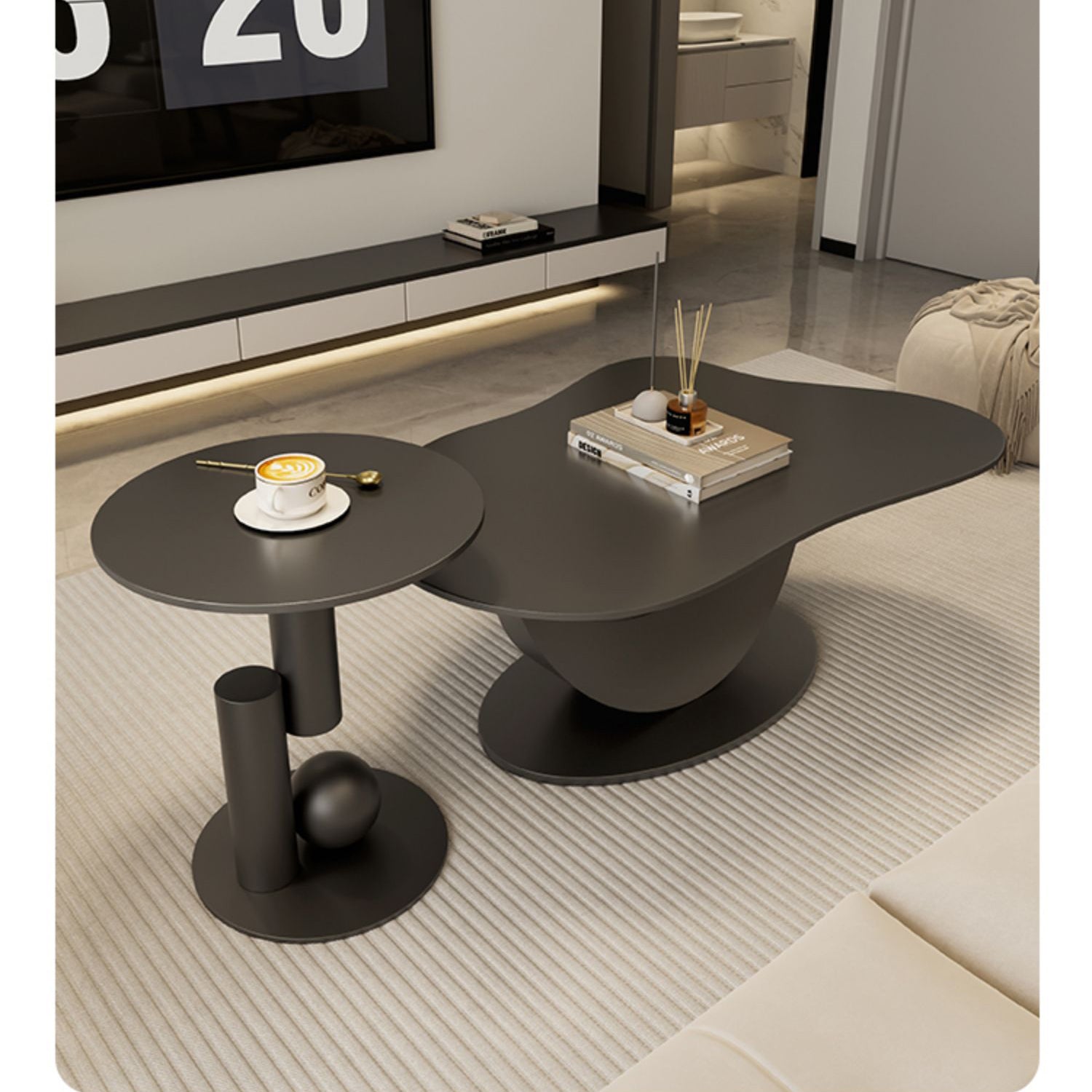 モダンデザインのセラミック天板 センターテーブル - fel-1950