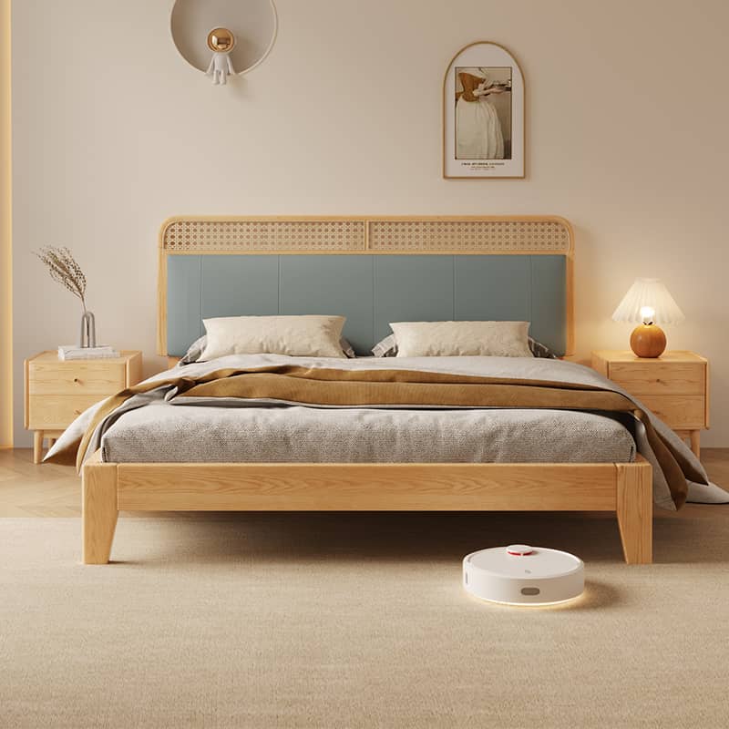 ベッド ダブルベッド ベッドフレーム ヘッドボード付 北欧風 おしゃれ