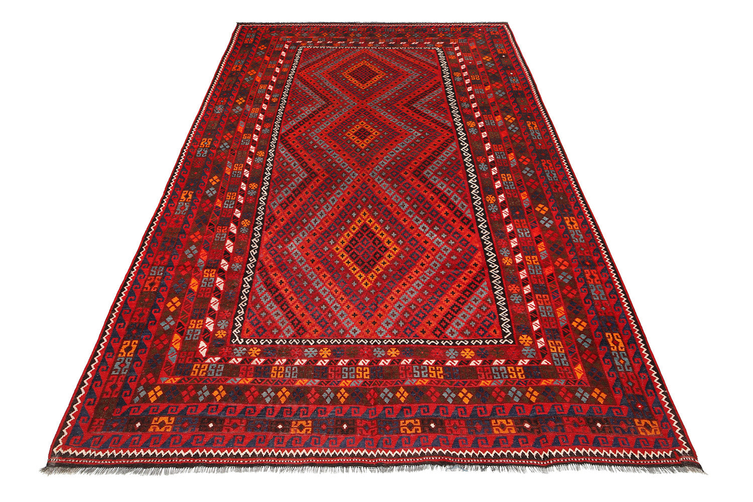 9' x 16' Large Kilim Wool Rug Handmade Afghanistan #P1421 | www