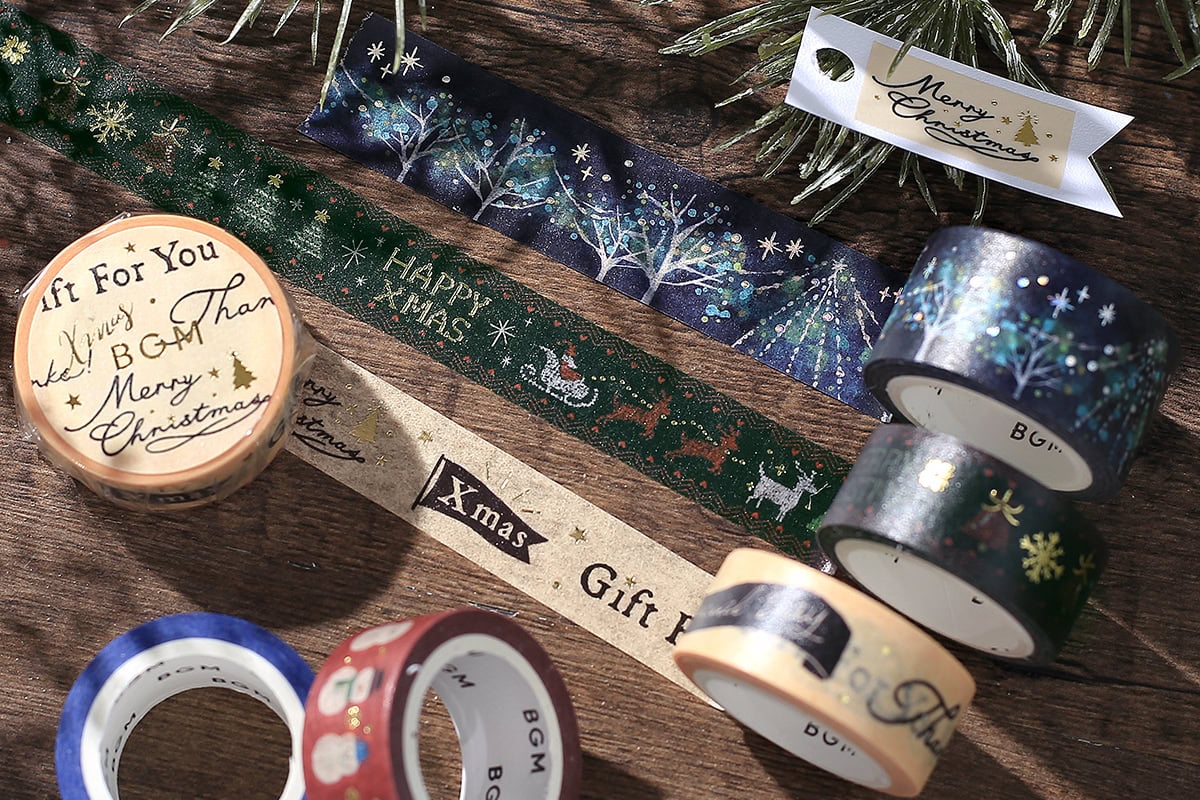 2024クリスマス限定・マスキングテープ - BGM-デザイン文具