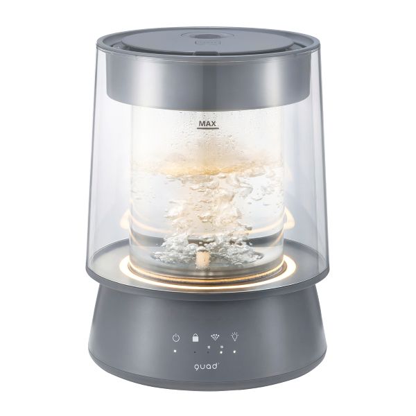 QUADS ガラススチーム加湿器 GLASS(グラス) グレー QS549GY | 美通販