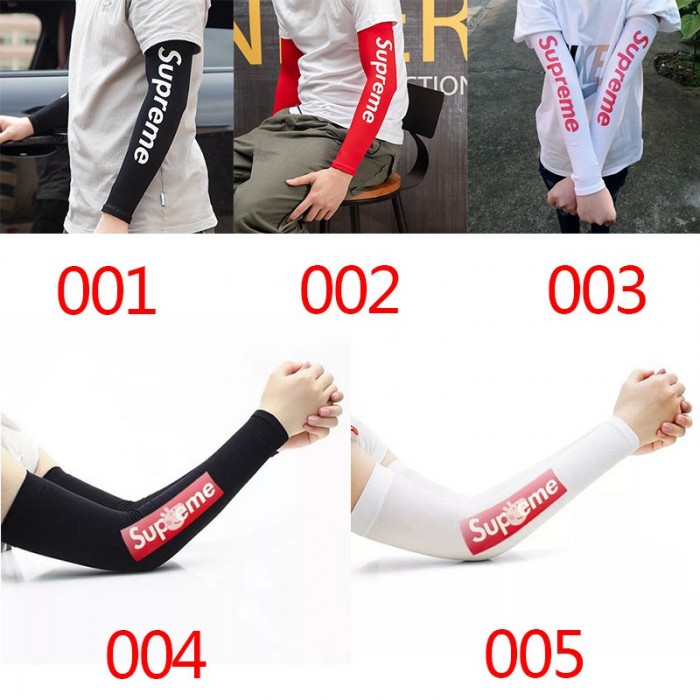 supreme アームカバー UVカット 手ぶくろロングゴルフウエア 冷感 男女