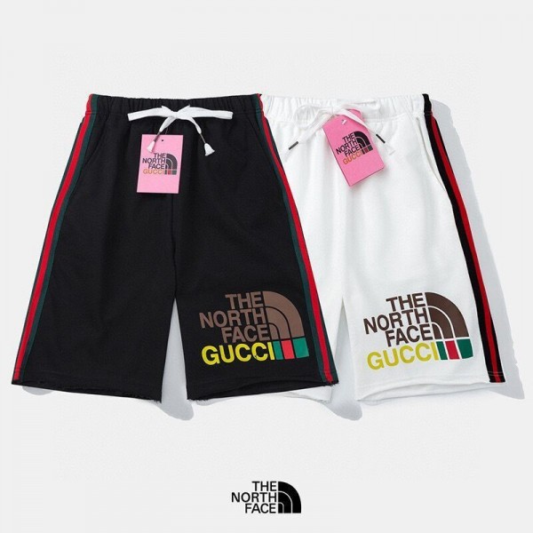 ハイブランドグッチ ザノースフェイスコラボ 半ズボン潮流 ゆったり
