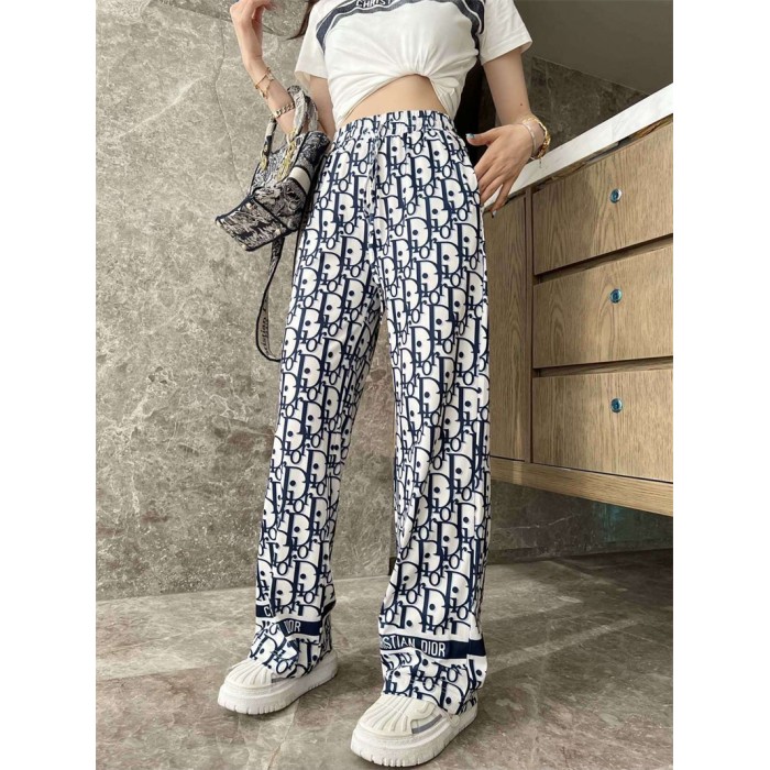 ハイブランドディオールストレートパンツ ズボンDior定番プリント 潮流