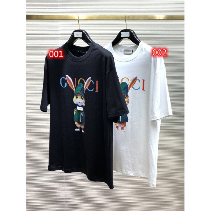 グッチtシャツハイブランドGUCCI 可愛い兎柄 半袖tシャツ 上着
