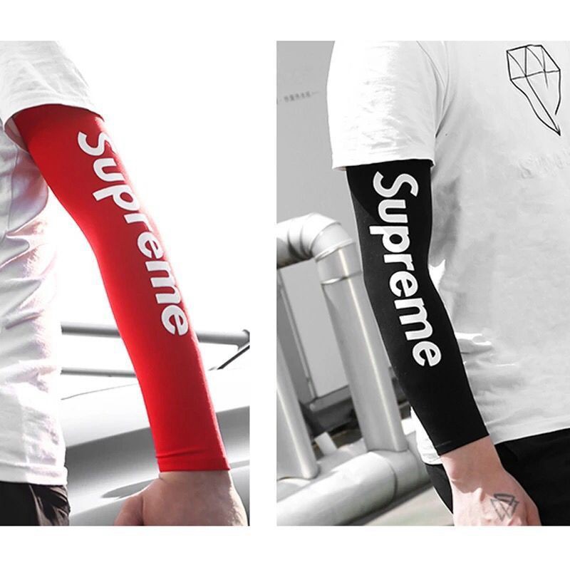 supreme アームカバー UVカット 手ぶくろロングゴルフウエア 冷感 男女
