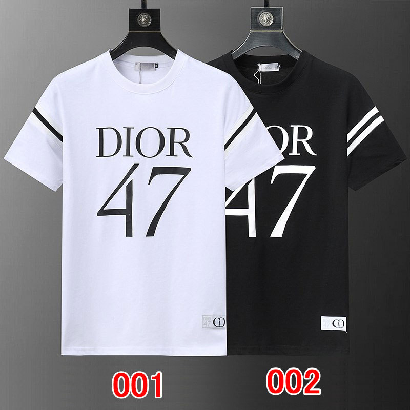Dior ディオールブランドtシャツ上着カジュアル高品質 激安パロディ