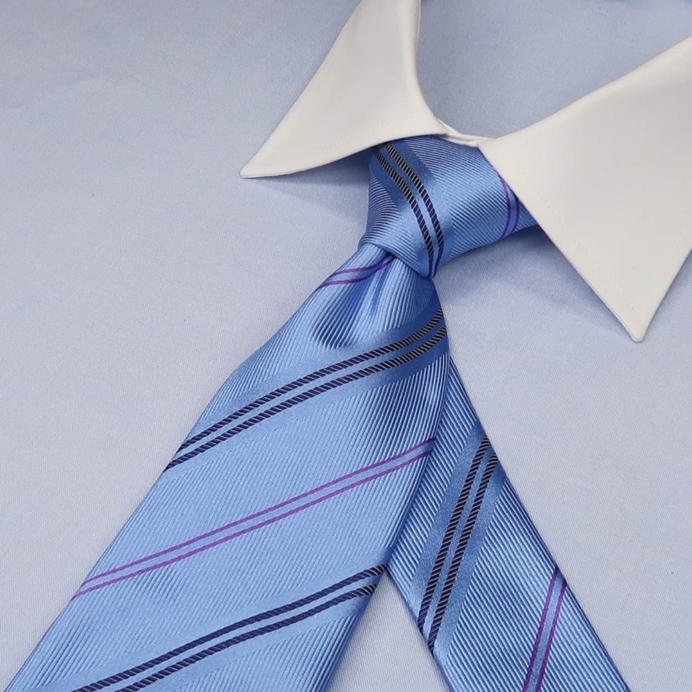 オリジナル ネクタイ レジメンタル ライトブルー | オーダースーツの