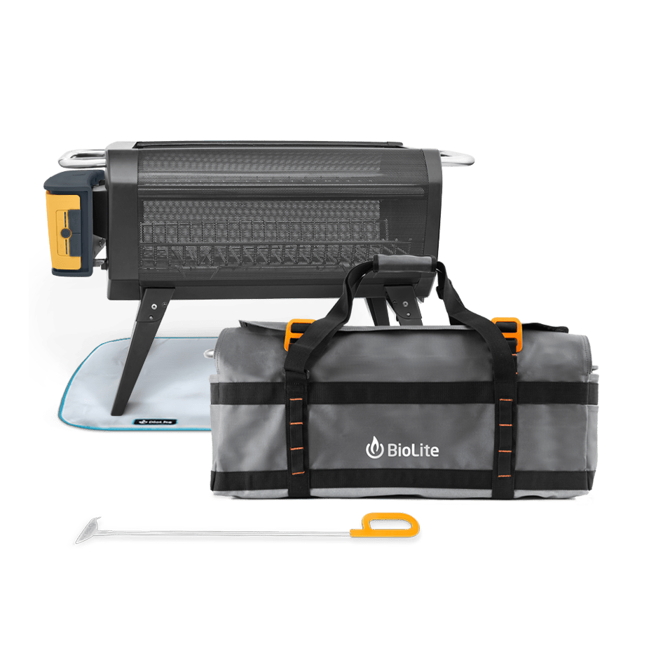 BioLite FirePit Essentials Kit - Smokeless Fire Pit with Carry Bag