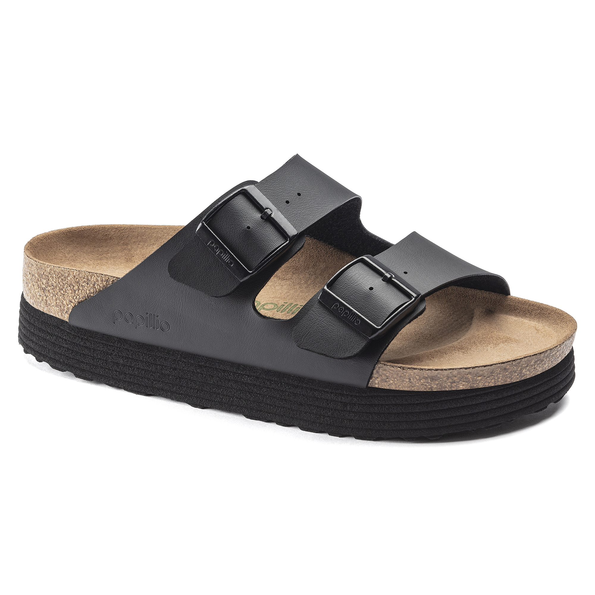 Birkenstock Arizona Platform Vegan Sandal Black | Birkenstock & More