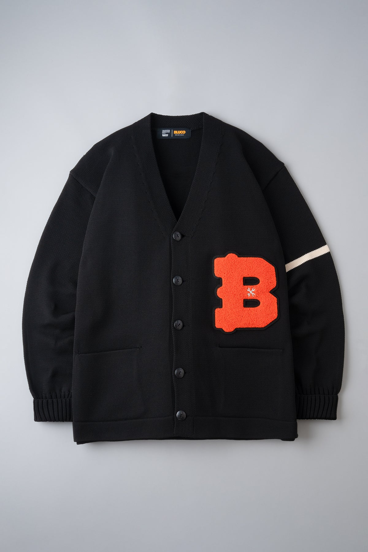 LETTERED CARDIGAN – BLUCO. INC