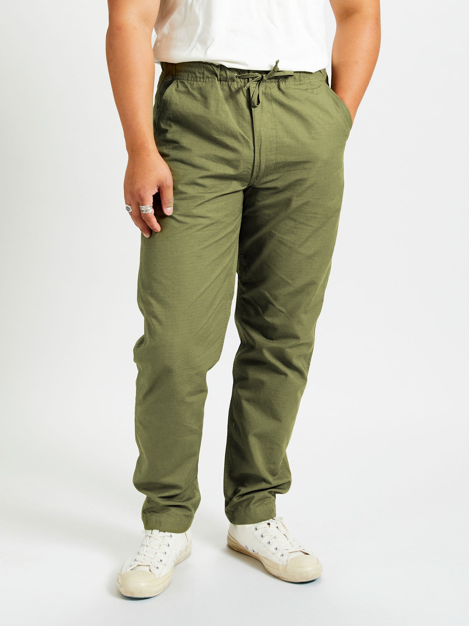 DESCENDANT BUSH RIPSTOP TROUSERS OLIVE DRAB size1 DESCENDANT