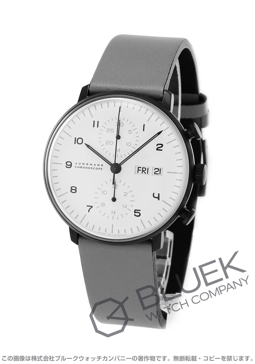 ユンハンス マックス・ビル クロノスコープ クロノグラフ メンズ 027