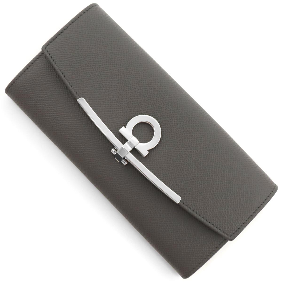 フェラガモ 長財布 財布 レディース ガンチーニ ダークグレー 22D150