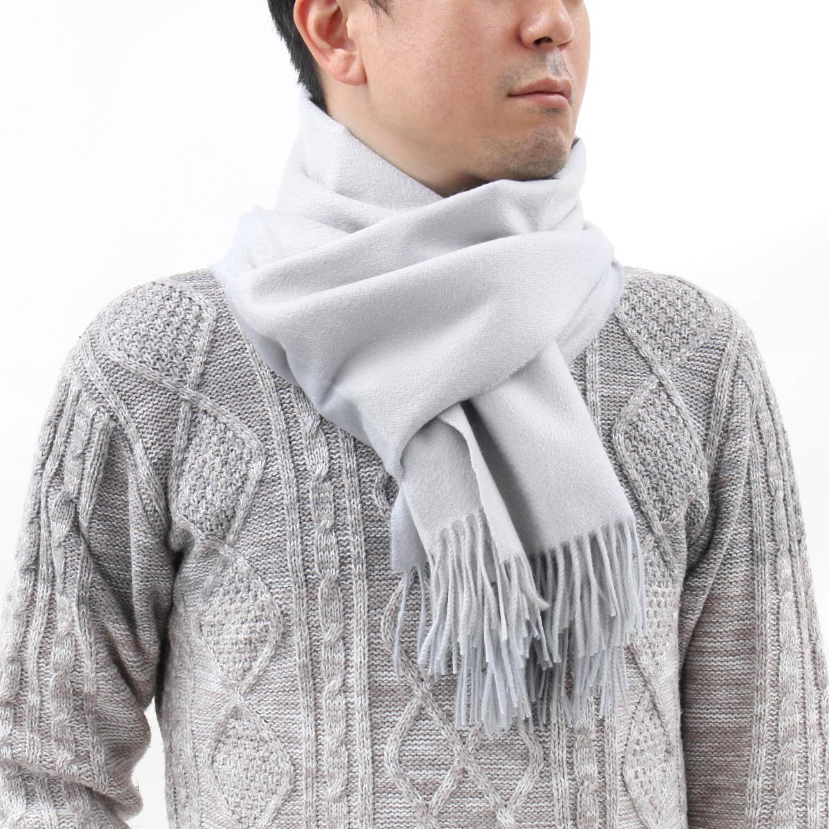 ジョンストンズ ストール/マフラー メンズ レディース WA56 大判