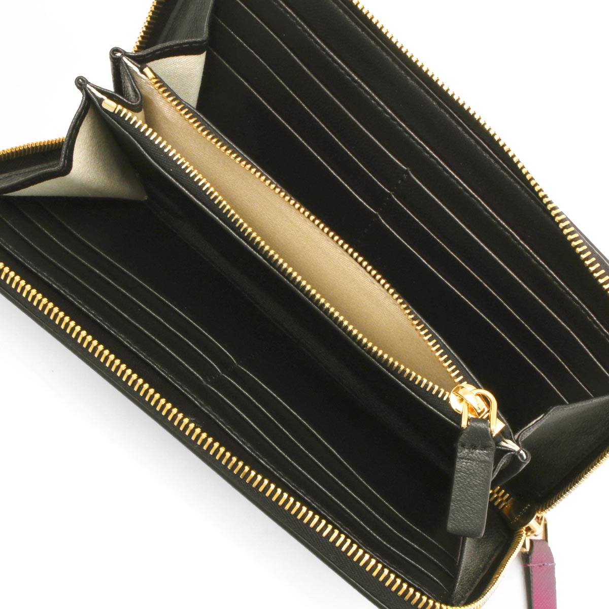 マルニ 長財布 財布 レディース プラムパープル&アッシュグレー&モカ