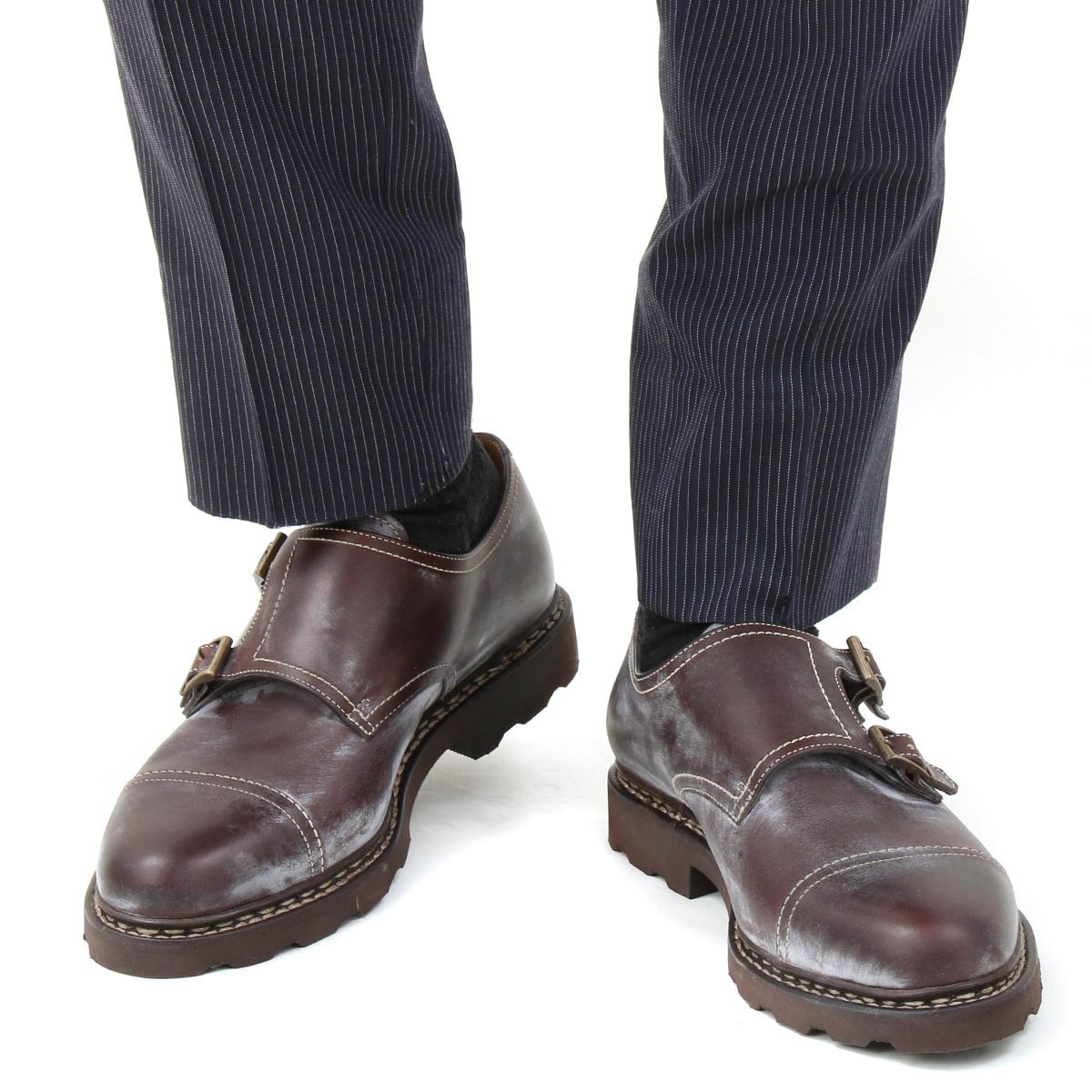 パラブーツ 革靴/ダブルモンクストラップ/ビジネスシューズ シューズ