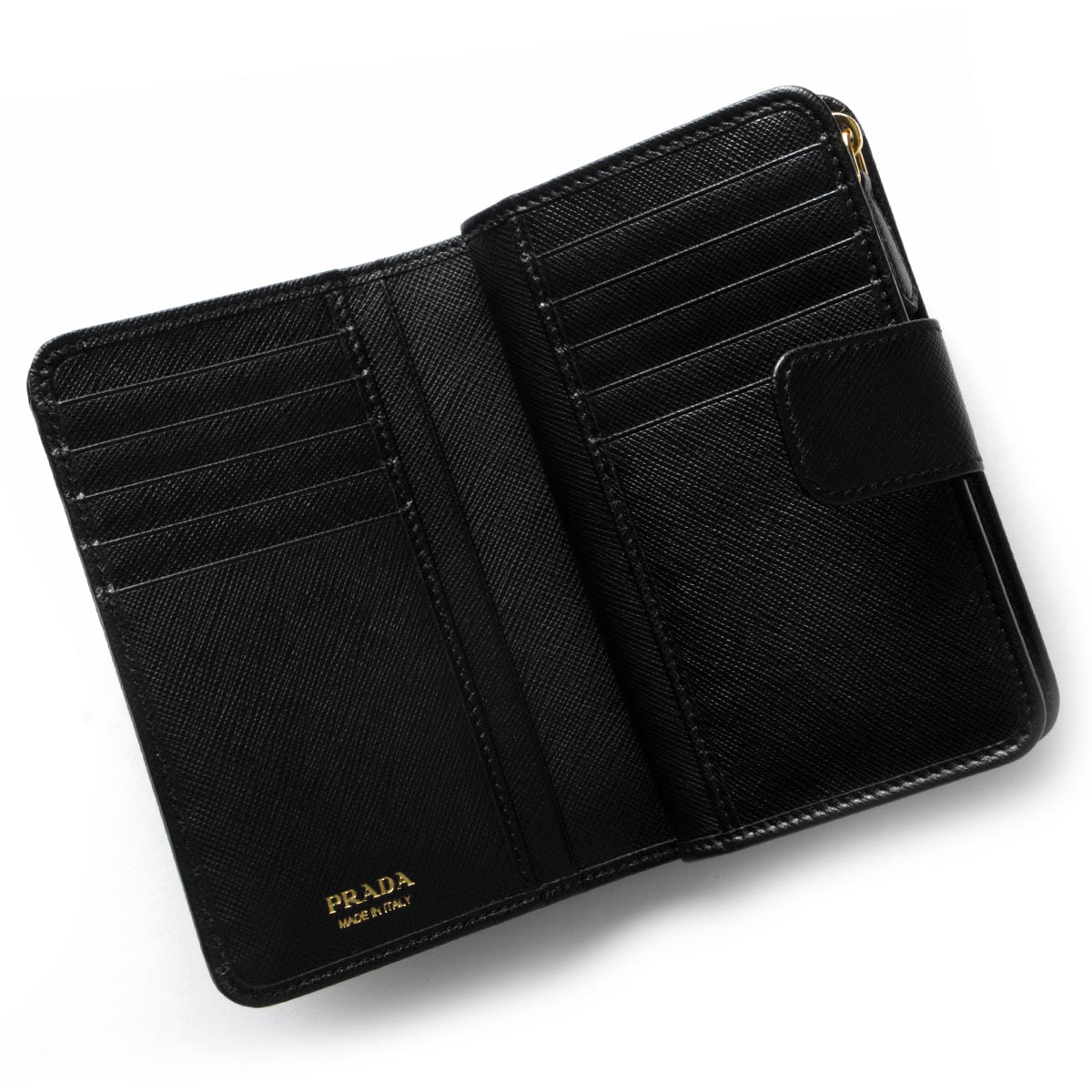 プラダ 二つ折り財布 財布 レディース サフィアーノ トライアングル