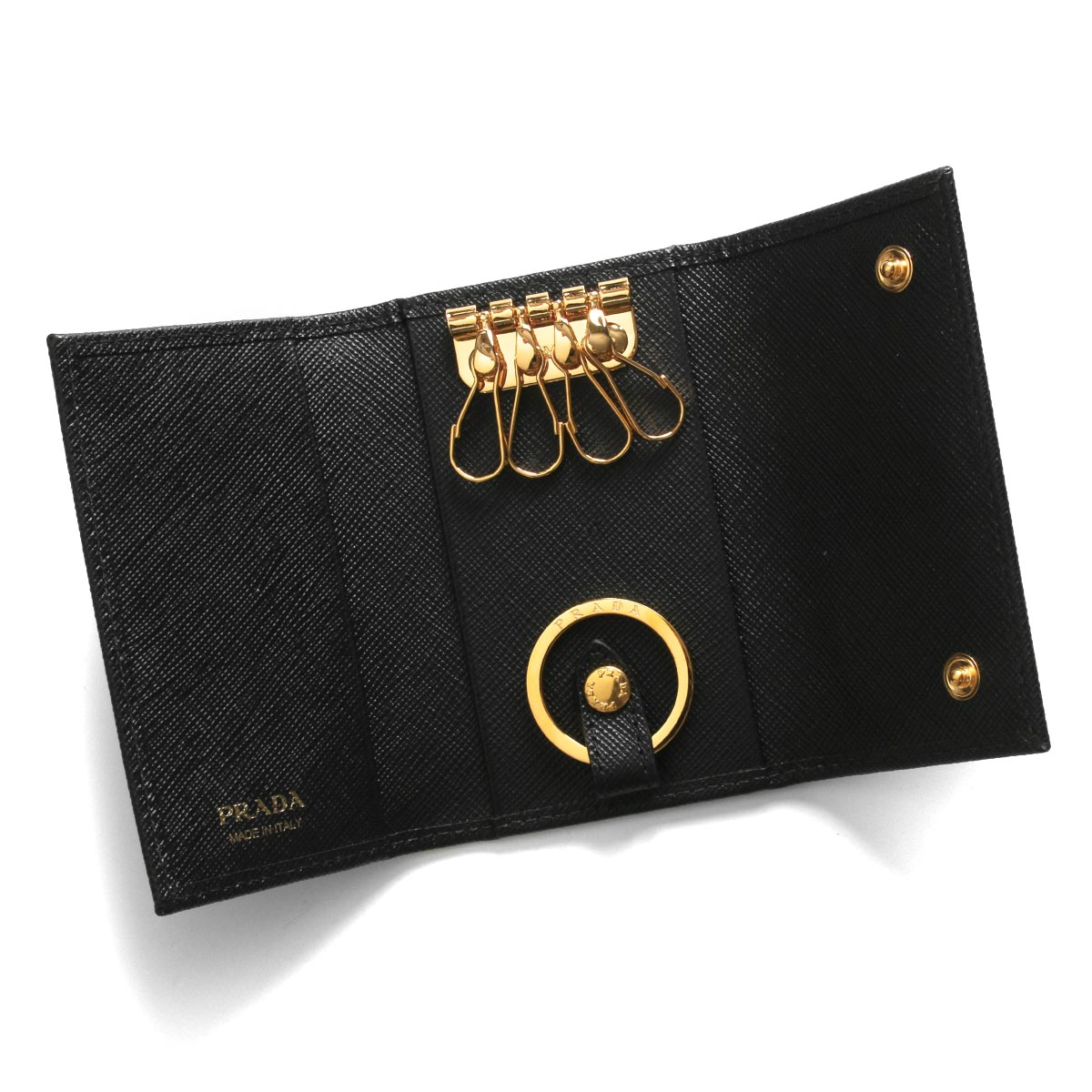 プラダ キーケース レディース サフィアーノ トライアングル 三角ロゴ