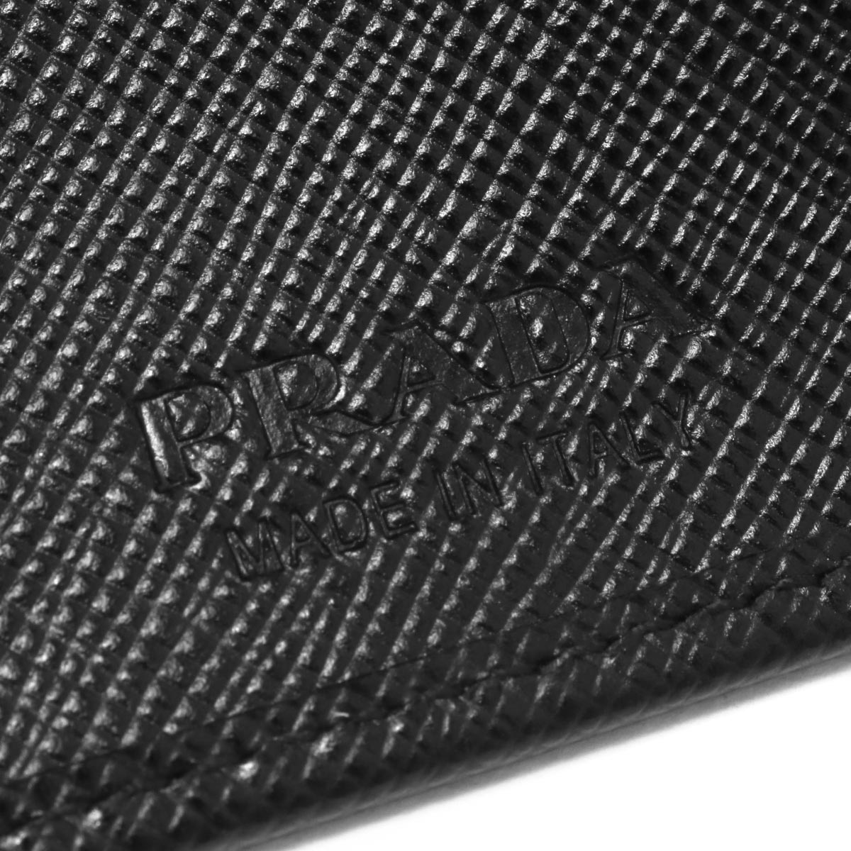 プラダ 二つ折り財布（札入れ） 財布 メンズ サフィアーノ ブラック