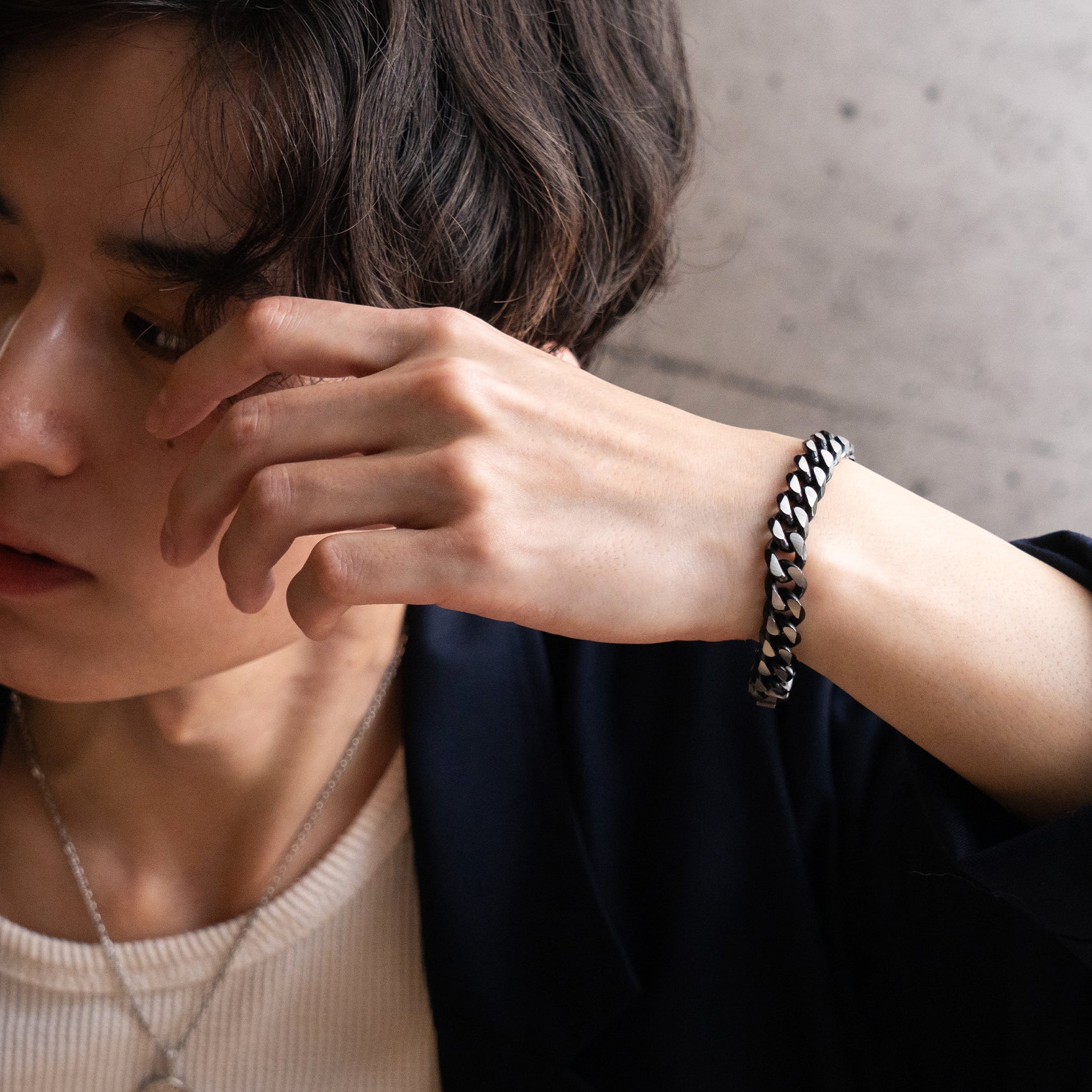 ブラックチェーンブレスレット(L) / BSB-270 – BLESS