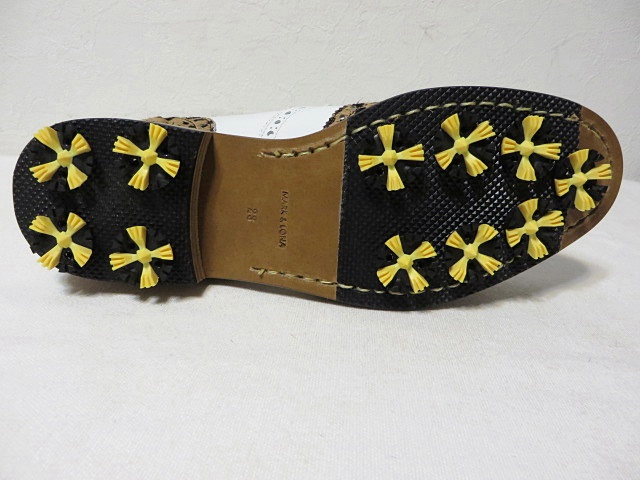 MARK&LONA マーク＆ロナ ゴルフシューズ ウイングチップ チーター