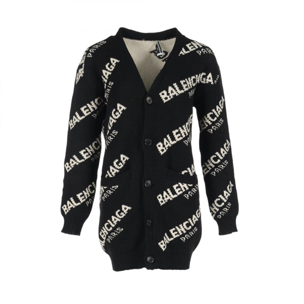 バレンシアガ(BALENCIAGA)バレンシアガ ALL OVER LOGO CARDIGAN