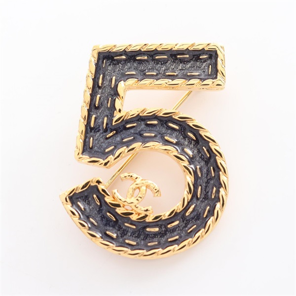 CHANEL ゴールド 数字5 ブローチ シャネル(CHANEL)シャネル NO.5 ココ