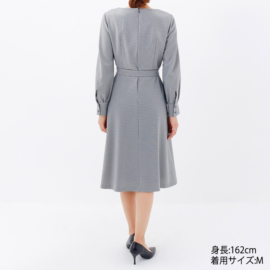 千鳥格子 切り替えワンピース（Mサイズ / ブラック / UNTITLED（アン