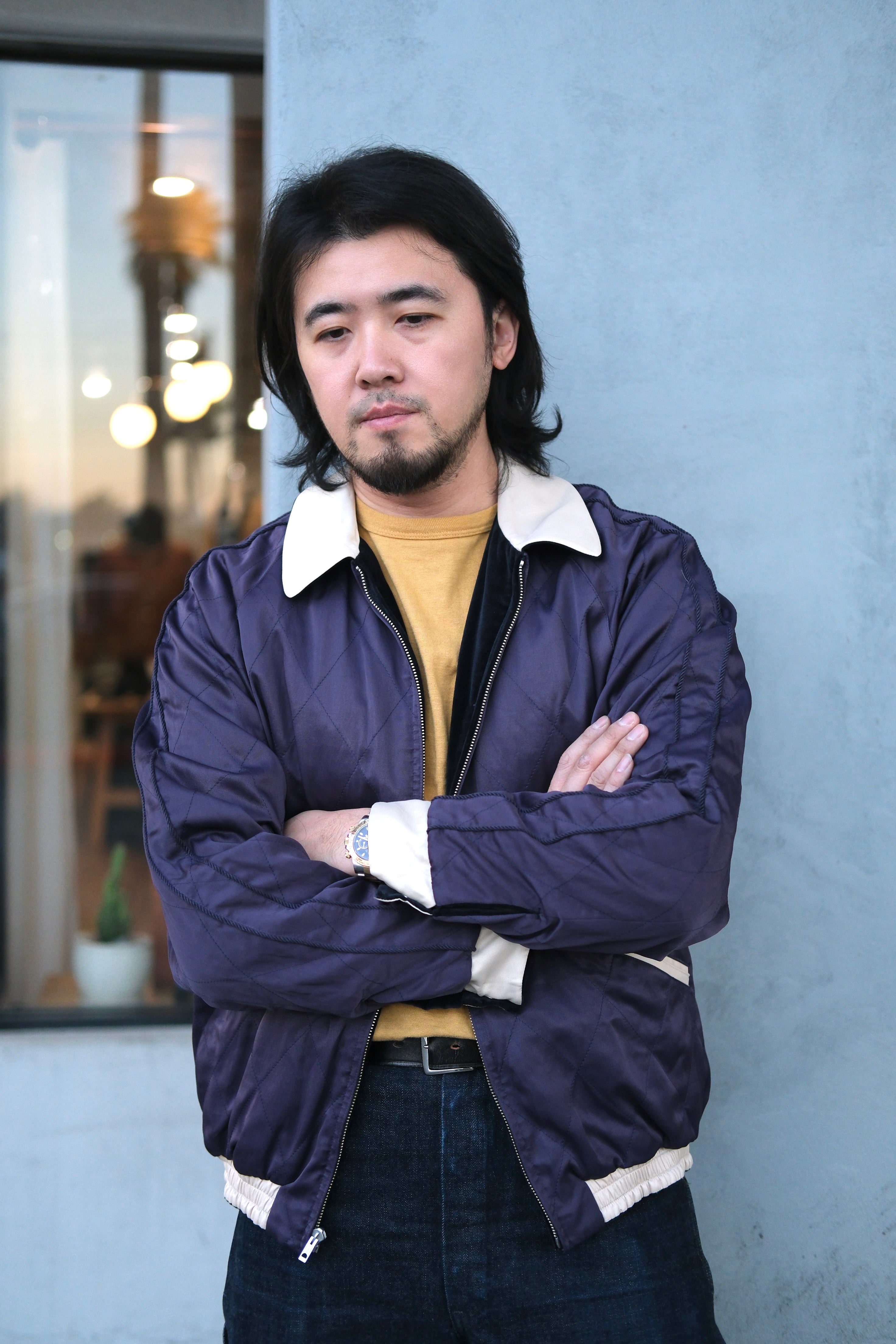 Old Joe - Stunning Velvet Souvenir Jacket ( Niwatori to Hiyoko